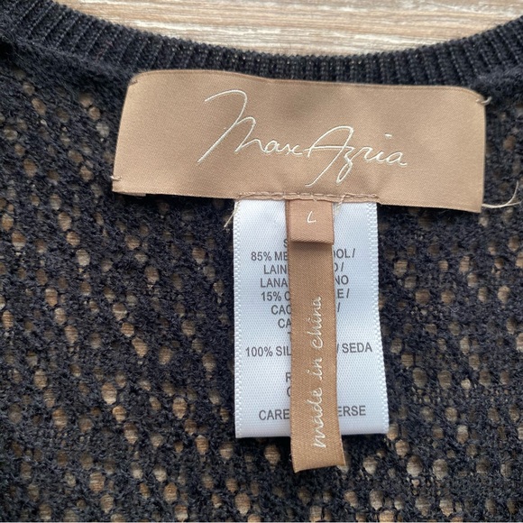 Max Azria Witchy Dark Romantic Sleeveless Cashmere Wool Silk Women’s Size Large - Picture 9 of 17